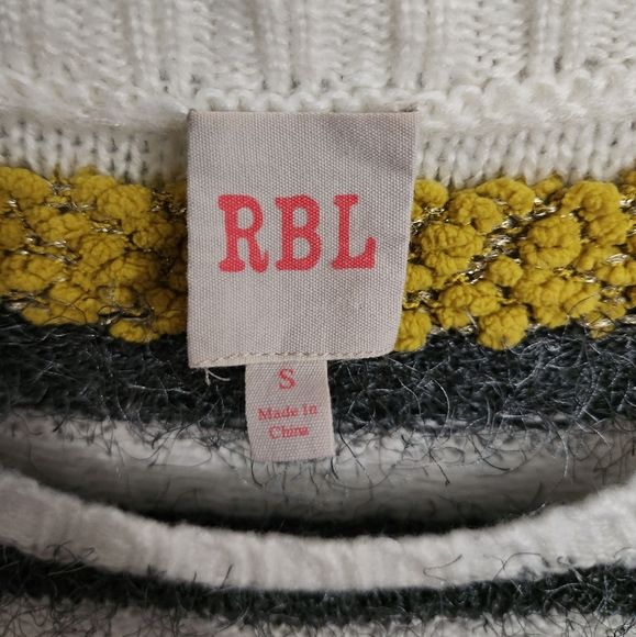 EUC! RBL Striped, Fuzzy Knit Sweater - Picture 5 of 5